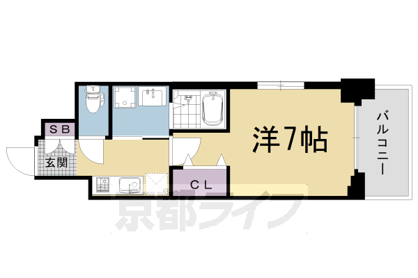 ベラジオ雅び烏丸十条の間取り