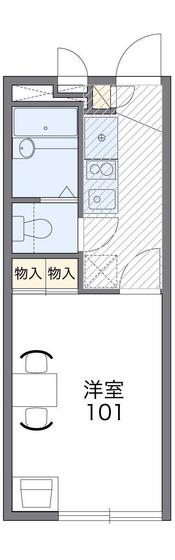 レオパレスレガーメ住吉の間取り