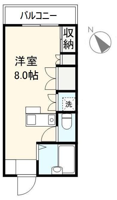 高松市鬼無町鬼無のマンションの間取り