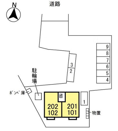 【前橋市箱田町のアパートのその他】