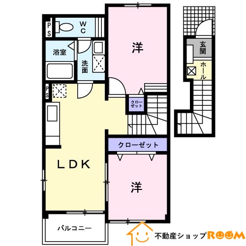 エントランス　弐番館の間取り