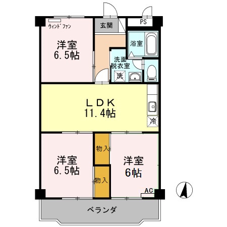 ヴィンテージ本多Iの間取り