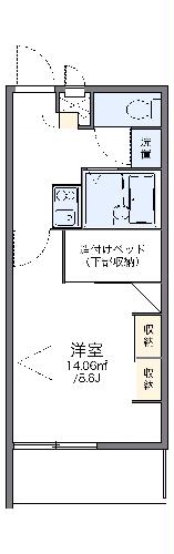 レオパレスクレール勝賀の間取り