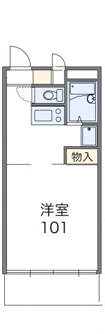 レオパレスアクアマリンの間取り