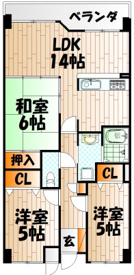 アネックス高峰の間取り