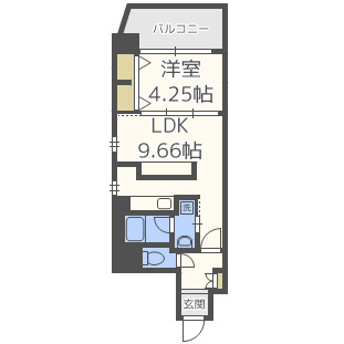 ラクラス江戸堀の間取り