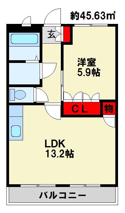 サンビレッジ翔IIの間取り