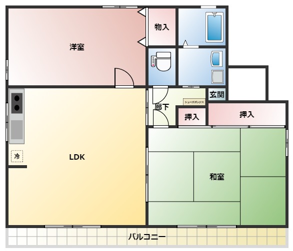 ルミナスＡ棟の間取り