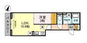 さいたま市浦和区北浦和のアパートの間取り