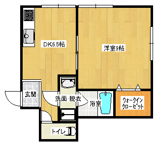 広島市南区松川町のマンションの間取り