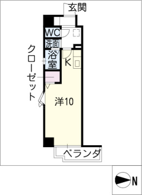 【HF名駅北レジデンス　EASTの間取り】