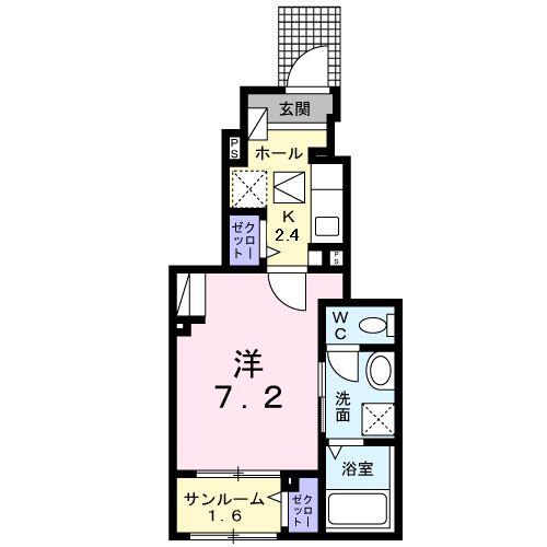 メゾングレーヌ龍野町の間取り