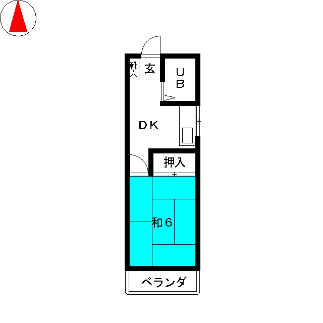 【シャトーキクチの間取り】