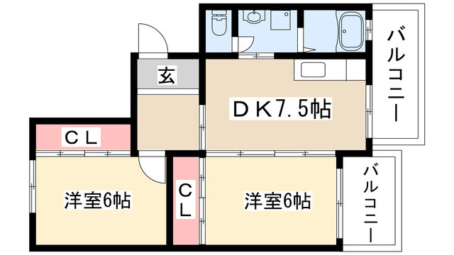 サンハイツひさしの間取り