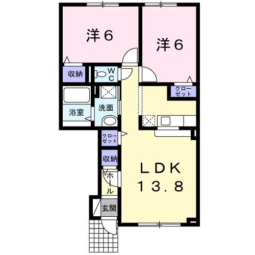 メゾン　ド　クラヴィアの間取り