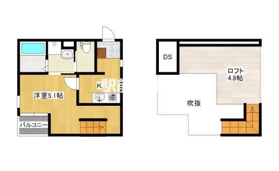 ＭＡＨＯＲＡ　ＭＡＩＳＯＮ久留米大学駅前の間取り