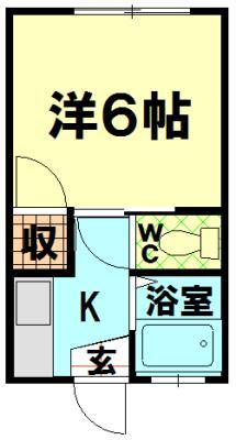 メゾン富の原IＢの間取り