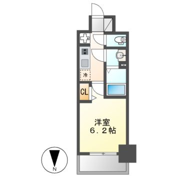 プレサンス名駅南エディフィスの間取り