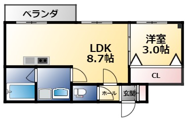 REGRE今里の間取り