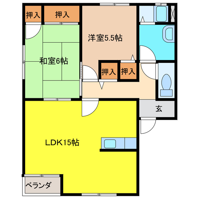 パールマンションI号館の間取り