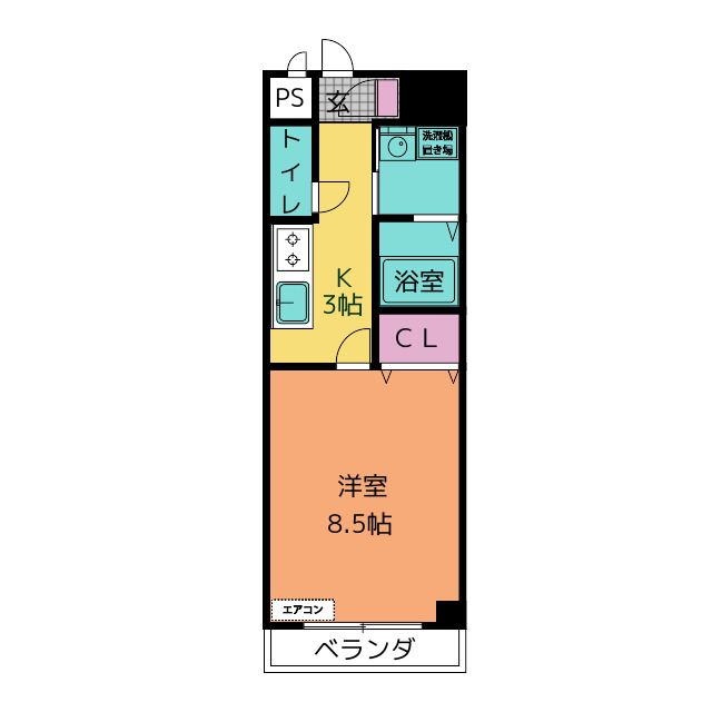 シャンブル・クレールの間取り