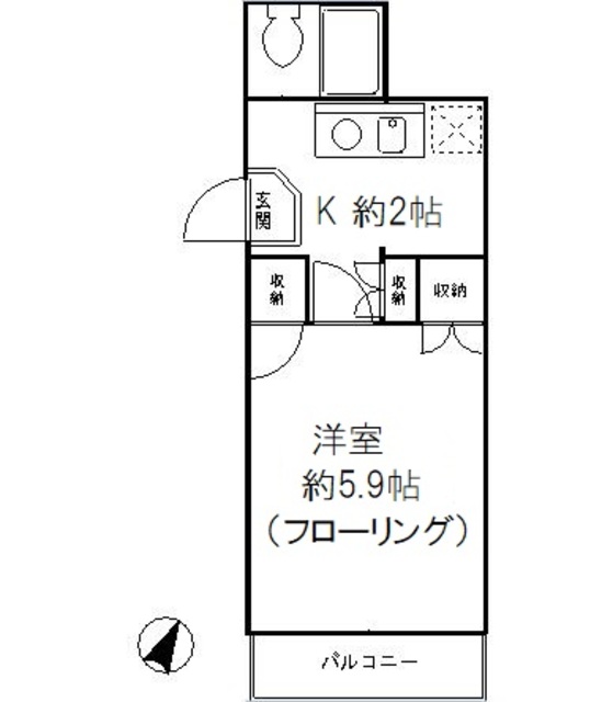 エクセレント中井の間取り