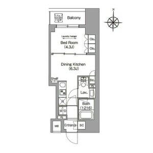 墨田区本所のマンションの間取り