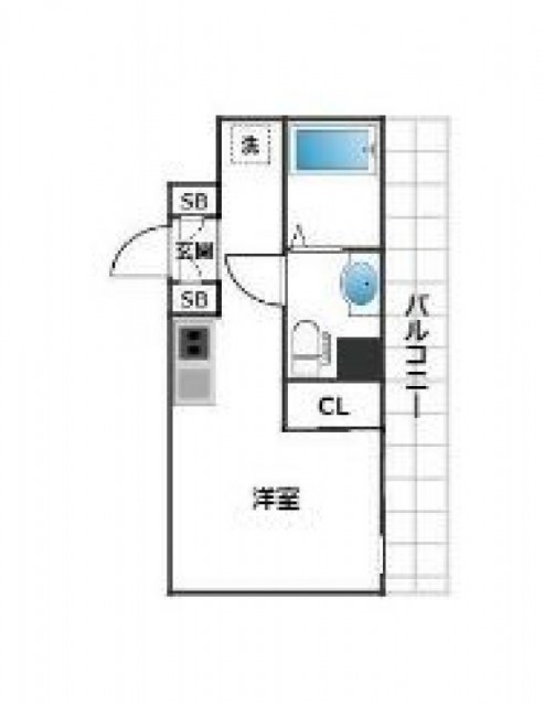 世田谷区赤堤のマンションの間取り