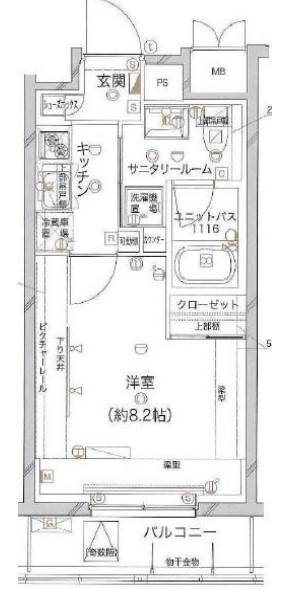 【グランドコンシェルジュ神楽坂αの間取り】