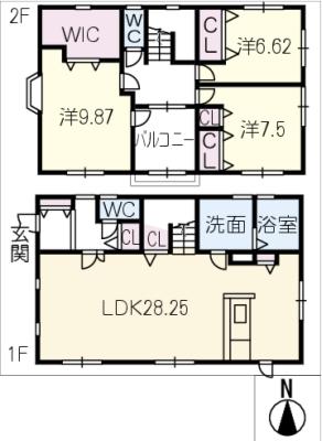 【ブランシュサンクの間取り】