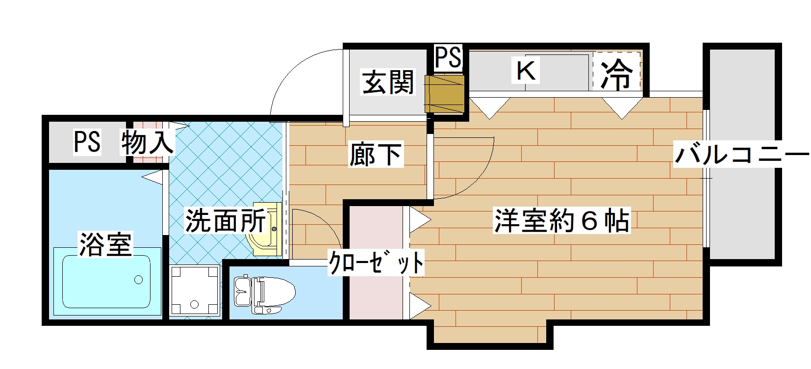 玉造レカンVIの間取り