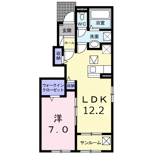 遠賀郡遠賀町大字今古賀のアパートの間取り