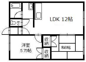 コーポあさひの間取り