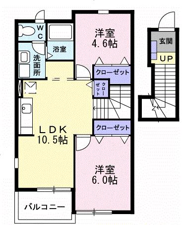 パークハイム参番館の間取り