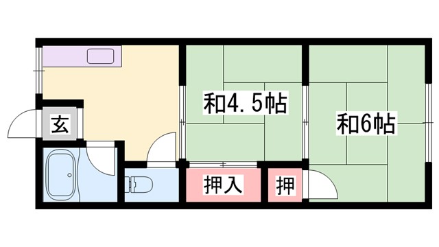 白楊荘の間取り