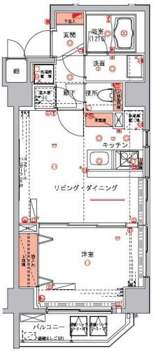 【台東区浅草のマンションの間取り】