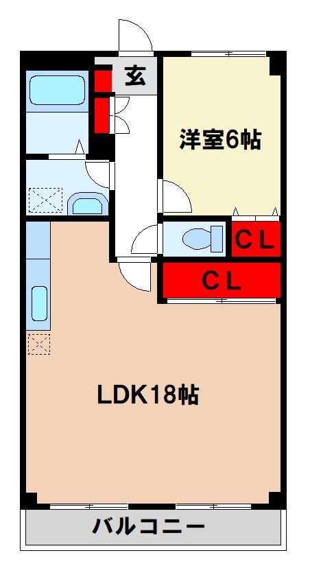 サンライズ天拝の間取り