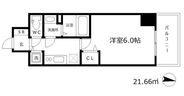 プレサンス江戸堀の間取り