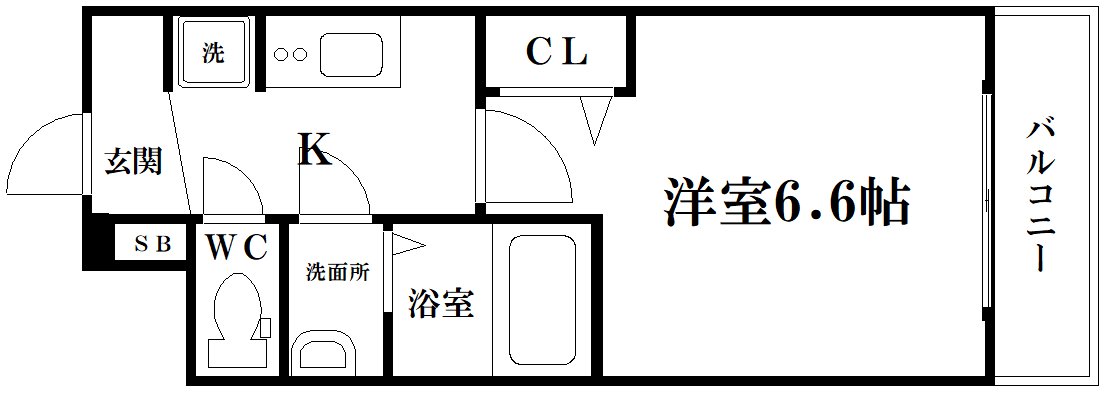 アドバンス北大阪ロワンの間取り