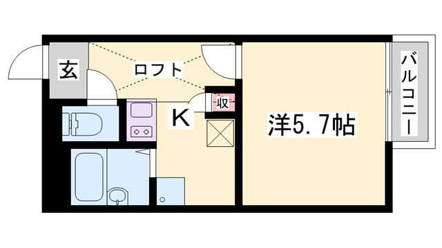 【レオパレスリベルラIIの間取り】