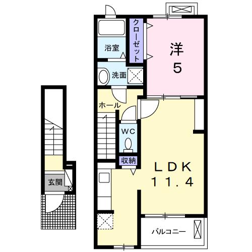 コンフォート富田IIの間取り