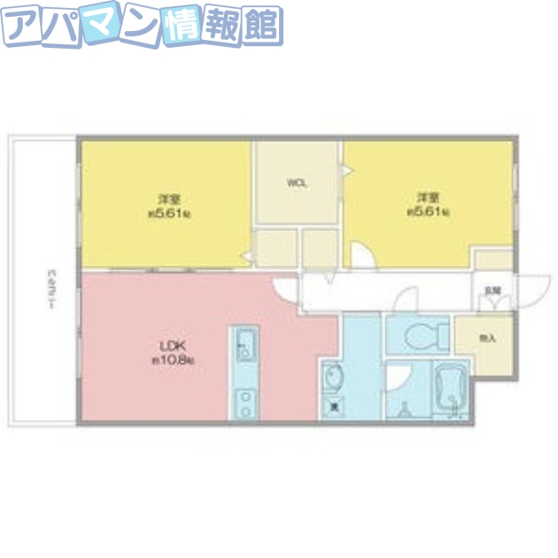 新潟市江南区城山のマンションの間取り