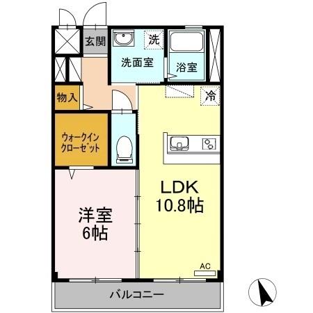 高知県高知市一宮中町２（アパート）の賃貸物件の間取り