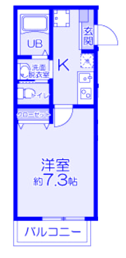 埼玉県さいたま市中央区鈴谷７（アパート）の賃貸物件の間取り