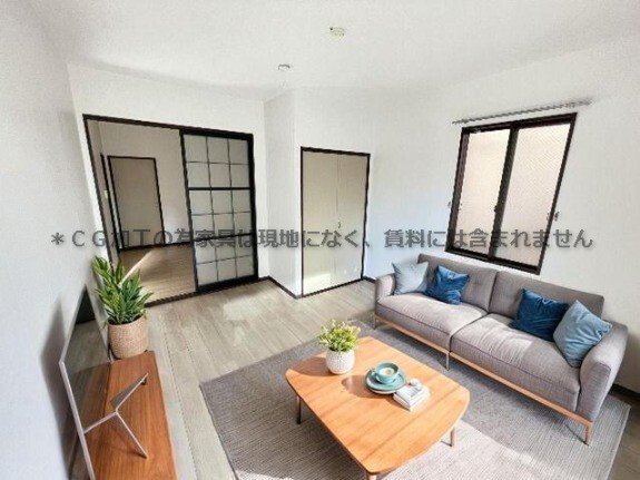 居室・リビング　家具はＣＧのため実際にはございません