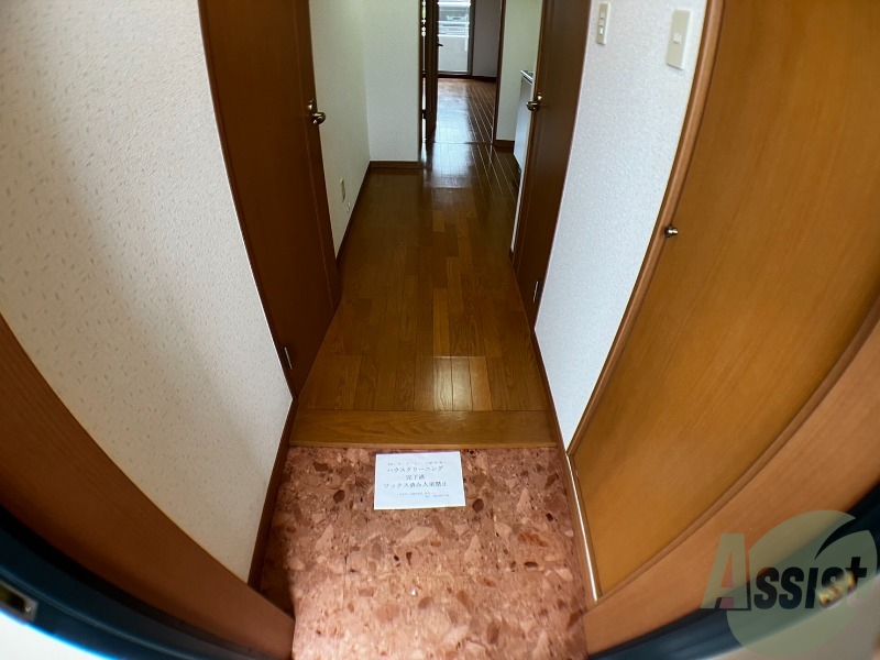 玄関　玄関からみた部屋の日当たりの良さがわかりますね。