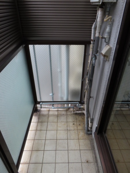 その他　洗濯機置き場は屋根付のバルコニー