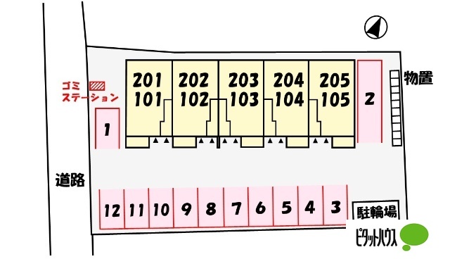 エントランス　配置図
