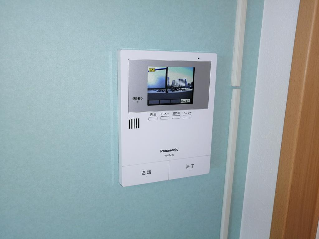 セキュリティ　来客が確認出来ます