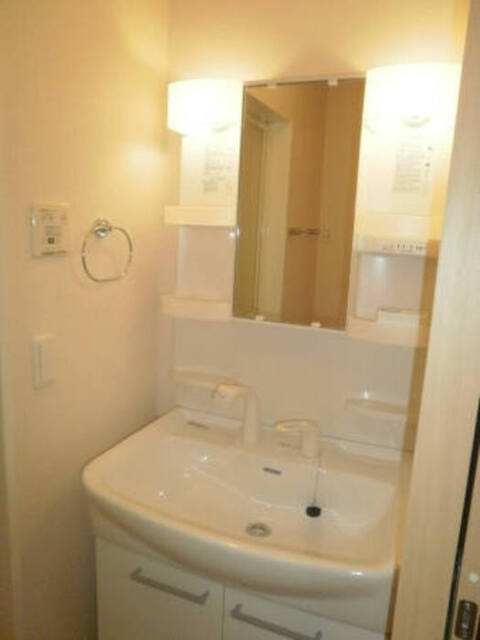 洗面設備　洗髪洗面化粧台（洗面用品が多く置けます）